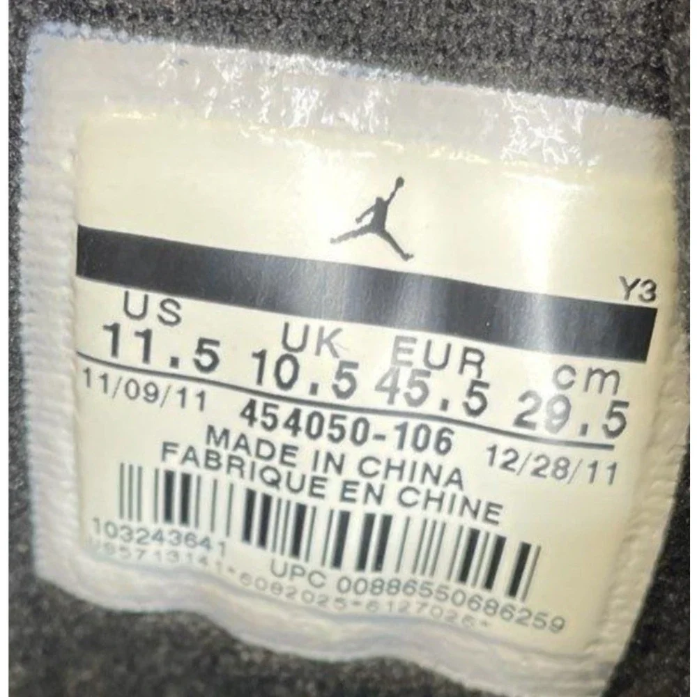 Jordan SC-2 High Top Shoes Mens 11.5 White Black Red Basketball‎ Nike